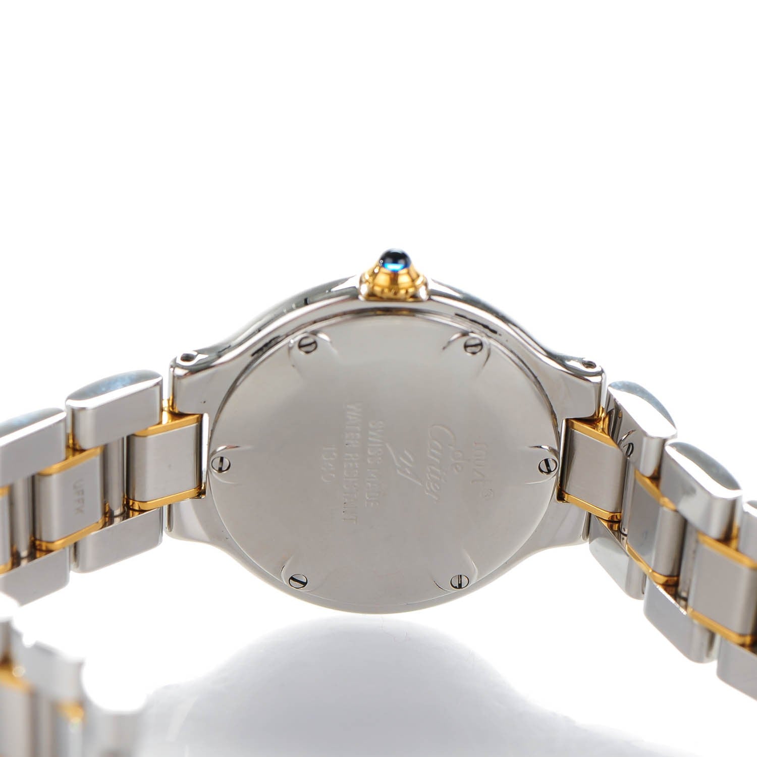 Cartier Stainless Steel 18K Yellow Gold 28mm Must De 21 Quartz Watch 5 of 8