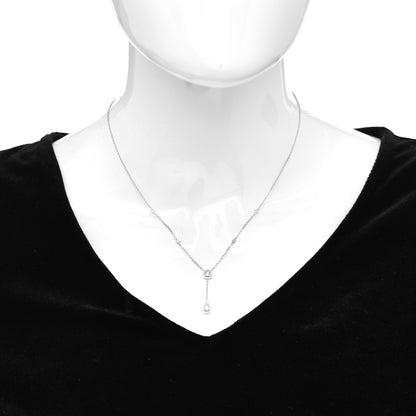 Messika 18K White Gold Diamond My Twin Tie Necklace 2 of 6