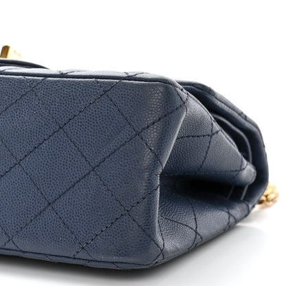 Chanel Caviar 2.55 Reissue 224 Flap Dark Blue 10 of 12