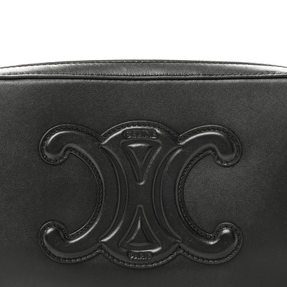 Celine Smooth Calfskin Cuir Triomphe Camera Shoulder Bag Black 7 of 9