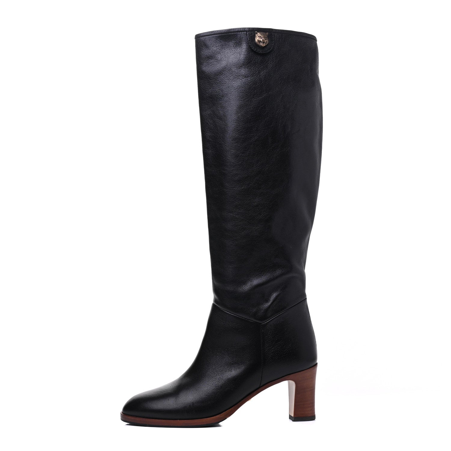 Gucci Calfskin Piuma Lux Energy High Boots 36 Black 1 of 20