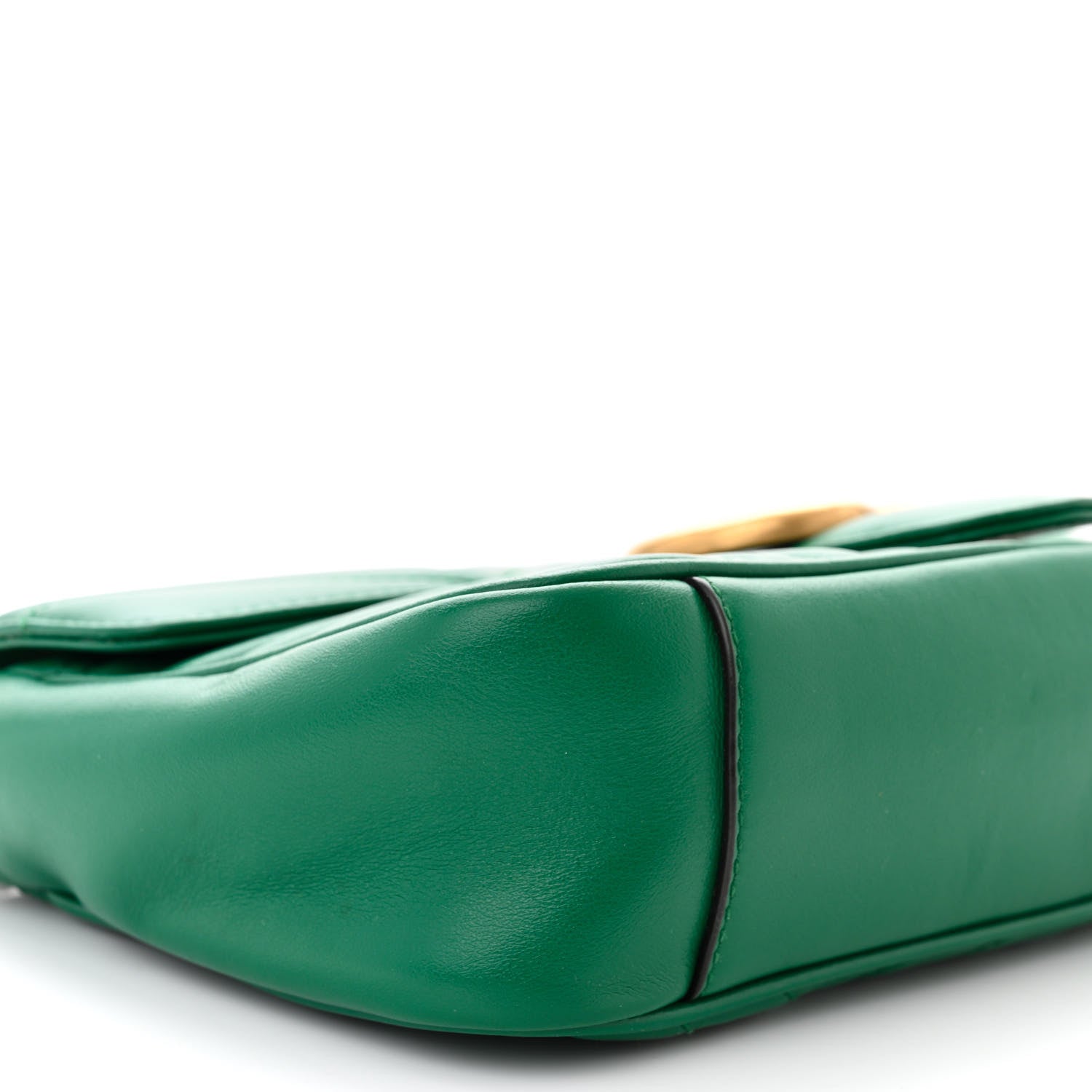 Gucci Calfskin Matelasse Small GG Marmont Shoulder Bag Emerald Green 9 of 10