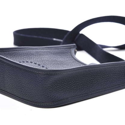 Hermes Taurillon Clemence Amazone Evelyne TPM Bleu Nuit Bleu Indigo 6 of 9