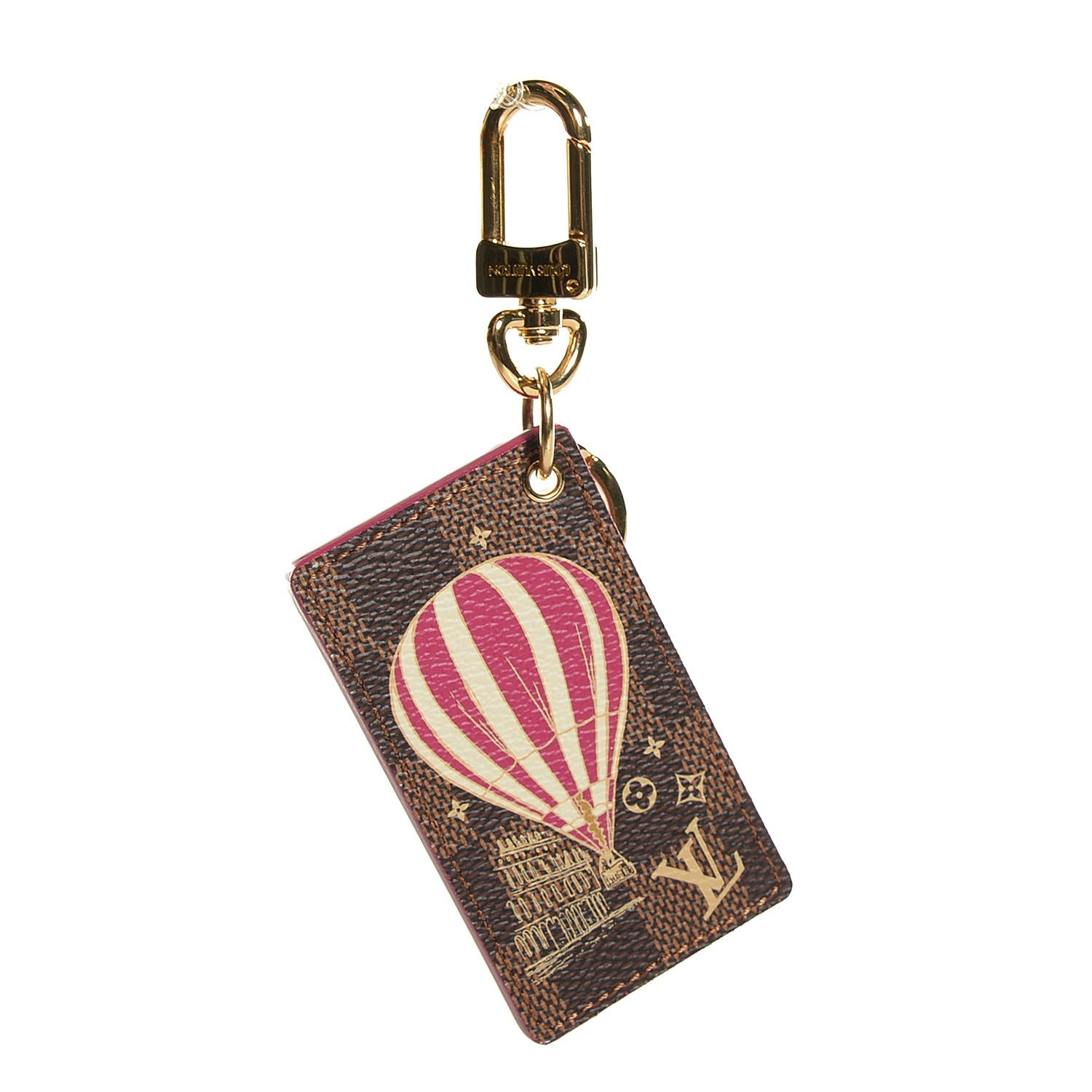 Louis Vuitton Damier Ebene Illustre Air Balloon Bag Charm Grenade 1 of 7