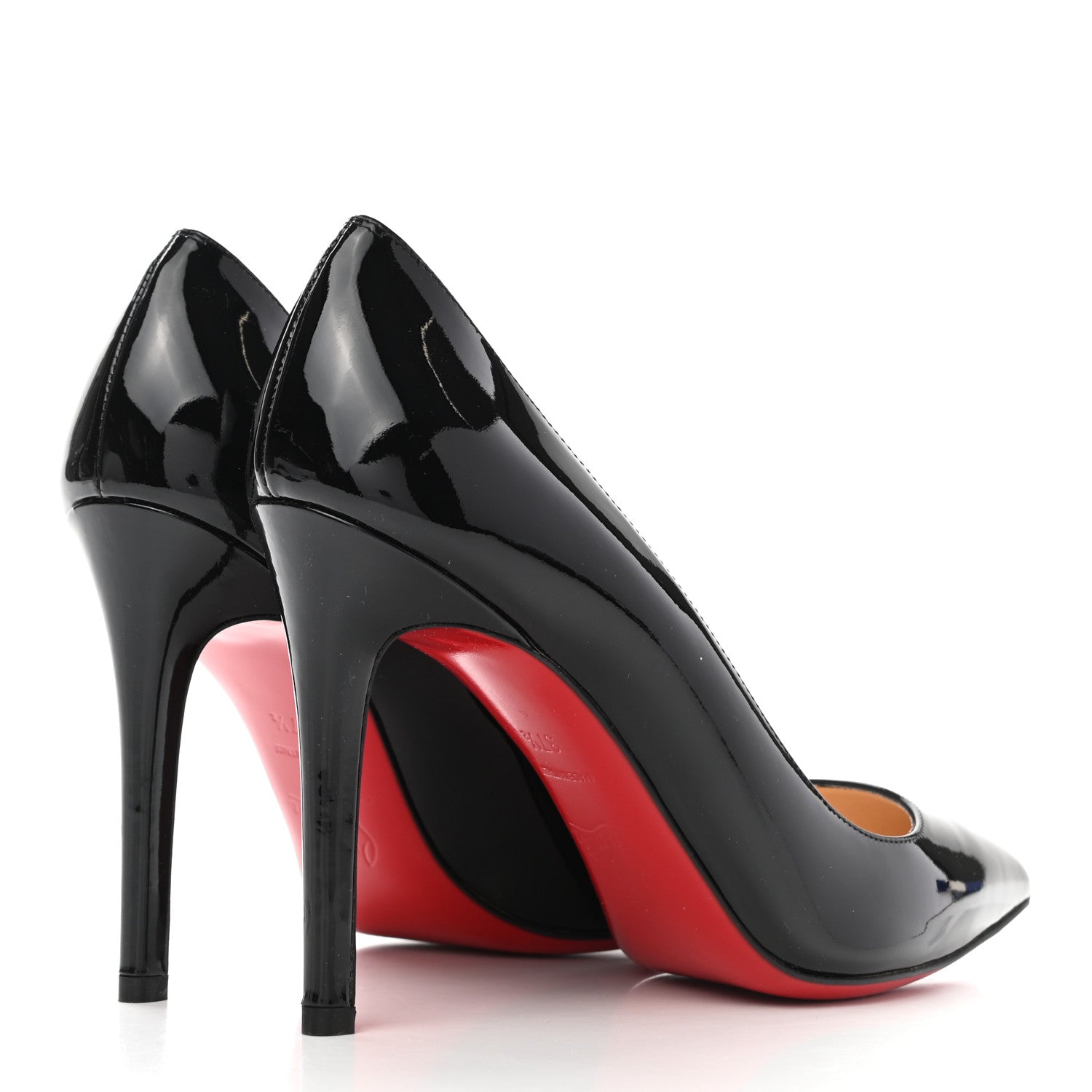 Christian Louboutin Patent Pigalle 100 Pumps 37.5 Black 4 of 8