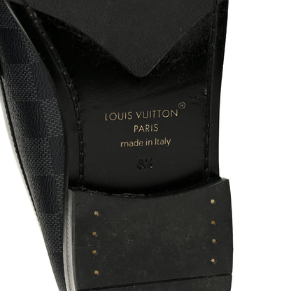 Louis Vuitton Damier Graphite Calfskin Mens Major Loafers 8.5 8 of 9