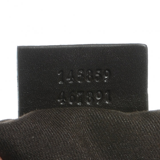 Gucci Monogram Medium Double Buckle Flap Messenger Bag Beige Dark Brown 7 of 7