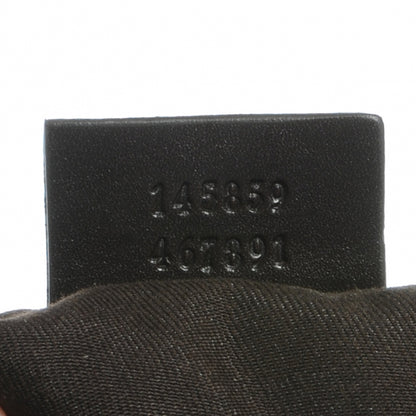 Gucci Monogram Medium Double Buckle Flap Messenger Bag Beige Dark Brown 7 of 7