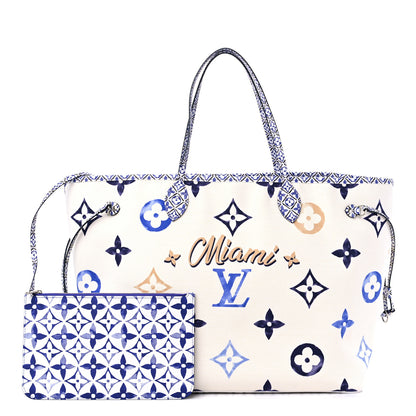 Louis Vuitton Monogram Canvas By The Pool Miami 2.0 Neverfull GM Blue 1 of 9