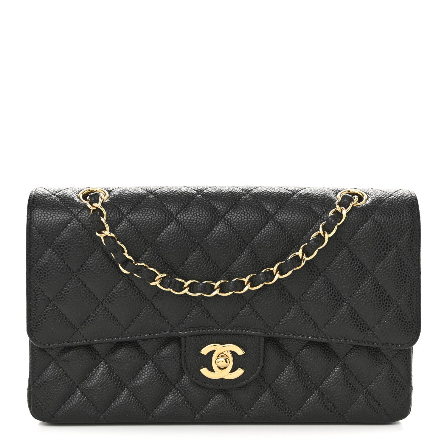Chanel Caviar Quilted Medium Double Flap Black 1 of 11