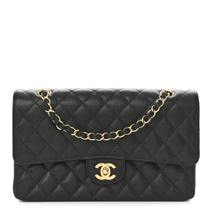 Chanel Caviar Quilted Medium Double Flap Black 1 of 11