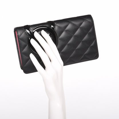 Chanel Calfskin Quilted Cambon Yen Wallet Black 2 of 8