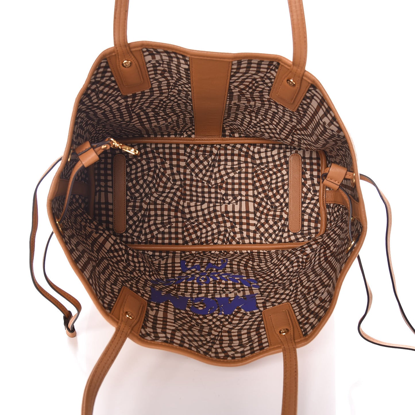Visetos Medium Liz Reversible Shopper Tote Cognac