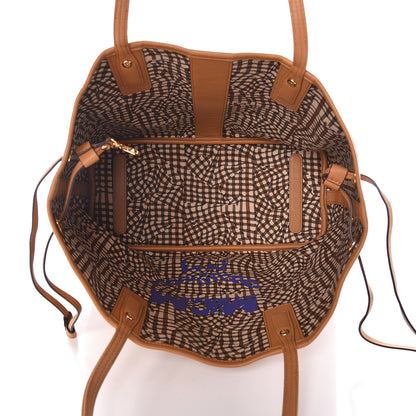 MCM Visetos Medium Liz Reversible Shopper Tote Cognac 9 of 14