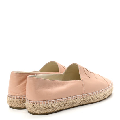 Chanel Lambskin CC Espadrilles 40 Nude 4 of 9