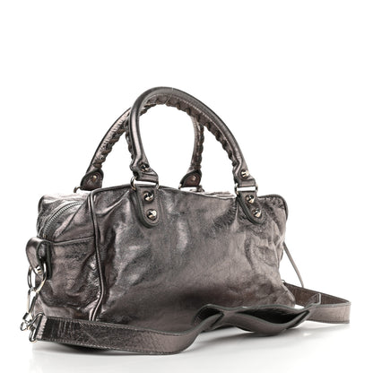 Balenciaga Agneau Classic Hardware Box Bag Metallic 3 of 9