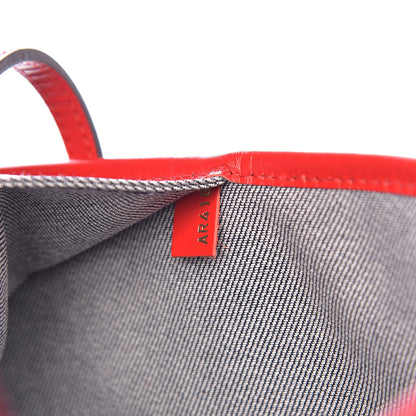 Louis Vuitton Denim Damier Monogram Patchwork Neverfull Blue Rouge 8 of 12