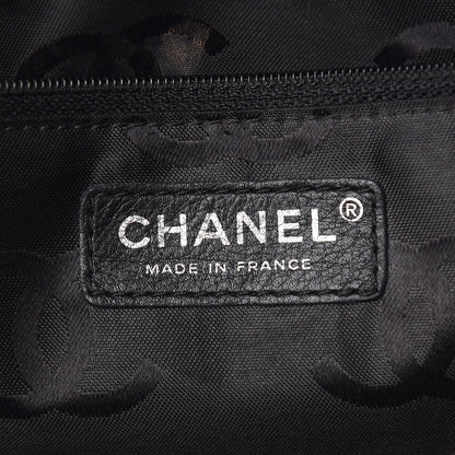 Chanel Calfskin Quilted Large Cambon Bowler Beige Black 5 of 9