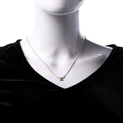 Louis Vuitton 18K Yellow Gold Diamond Idylle Blossom LV Pendant Necklace 1 of 8