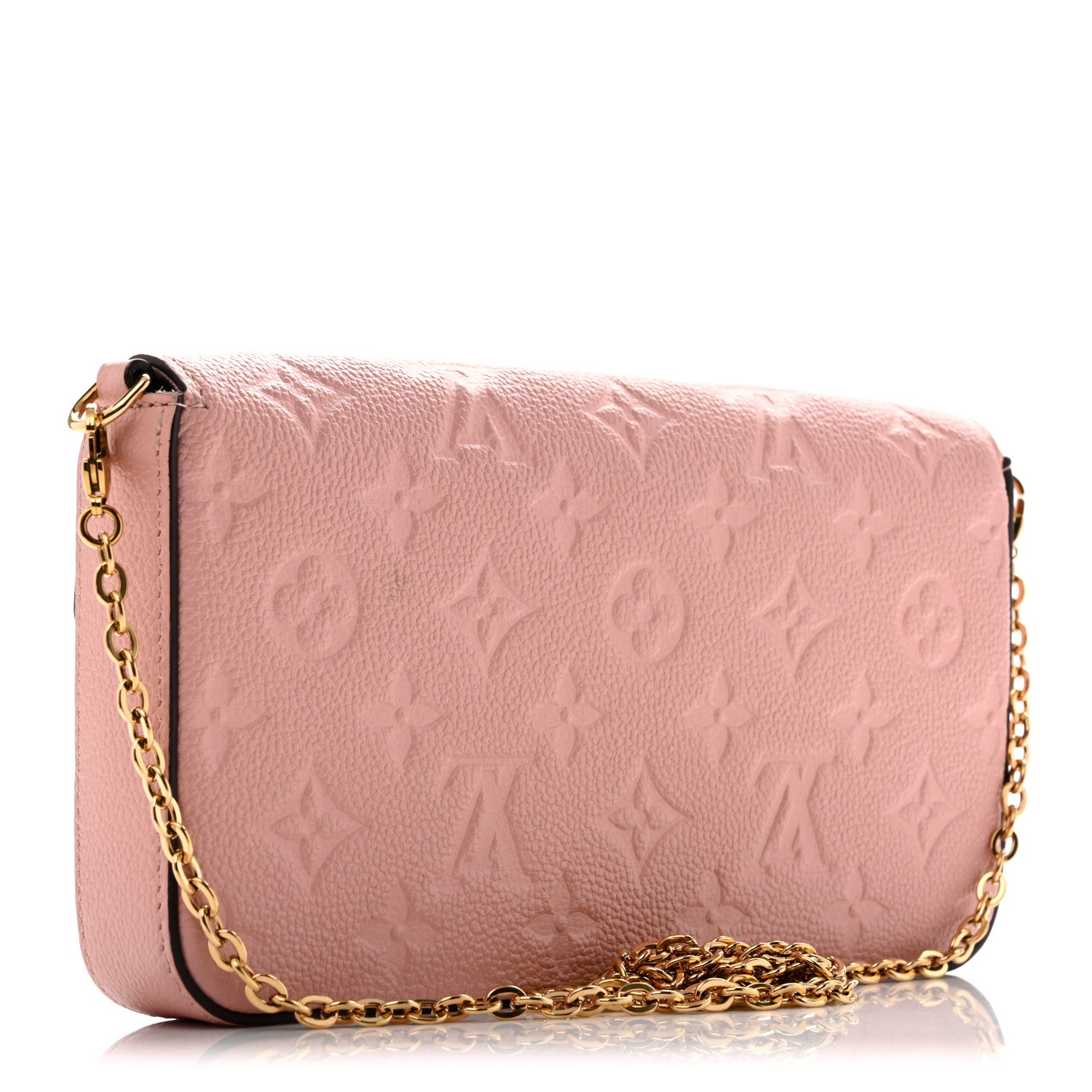 Louis Vuitton Empreinte Pochette Felicie Chain Wallet Rose Poudre 3 of 13