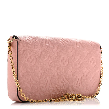 Louis Vuitton Empreinte Pochette Felicie Chain Wallet Rose Poudre 3 of 13