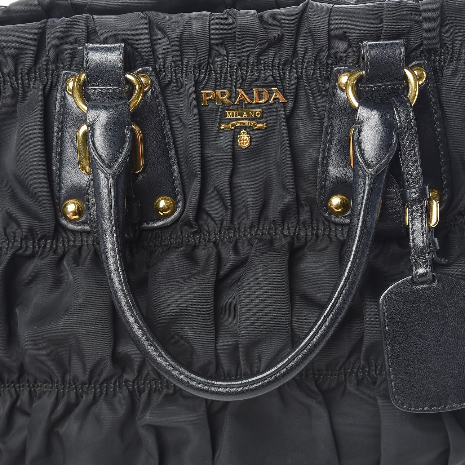Prada Tessuto Nylon Gaufre Tote Black 27 of 28