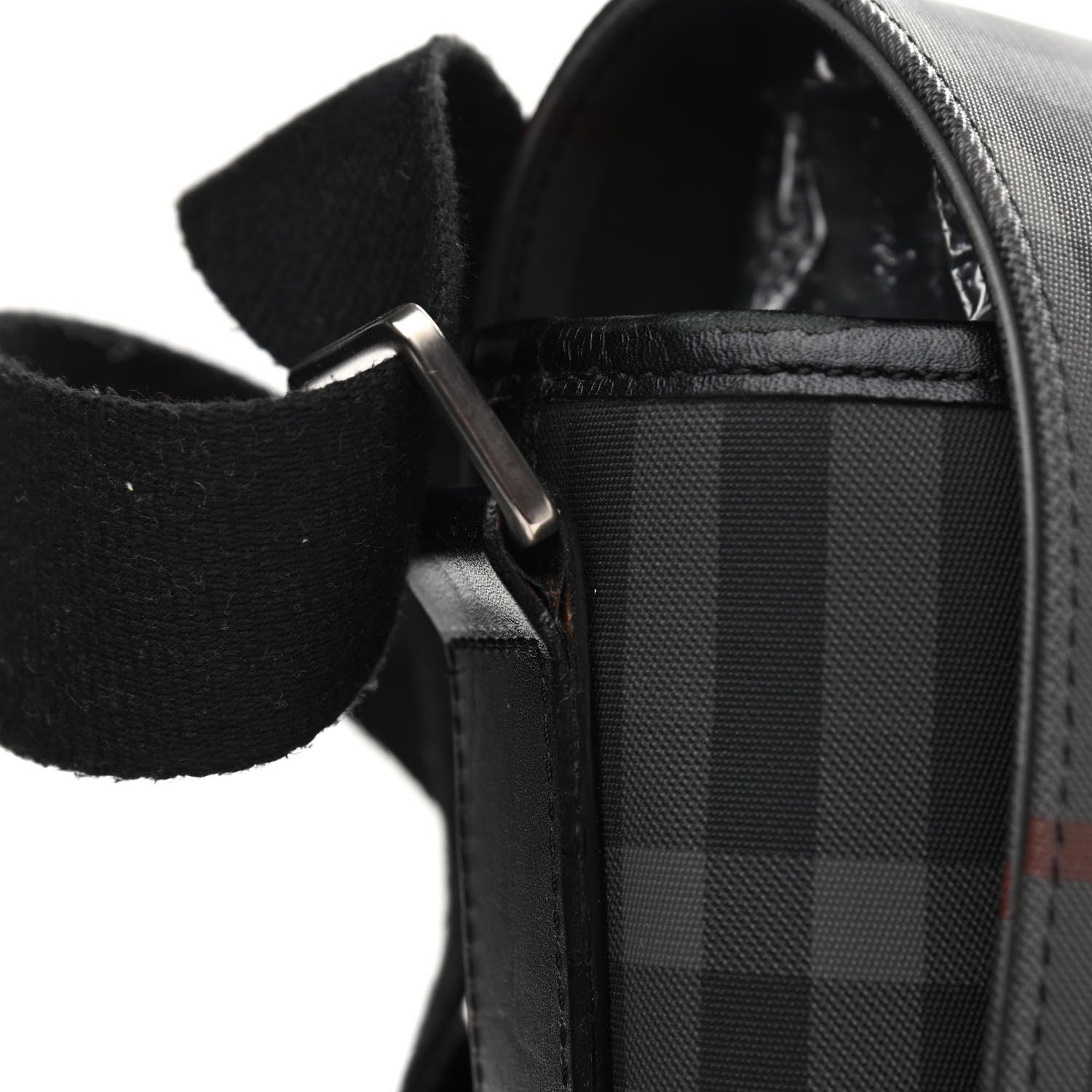 Burberry Nylon Smoked Check Messenger Bag 17 of 17