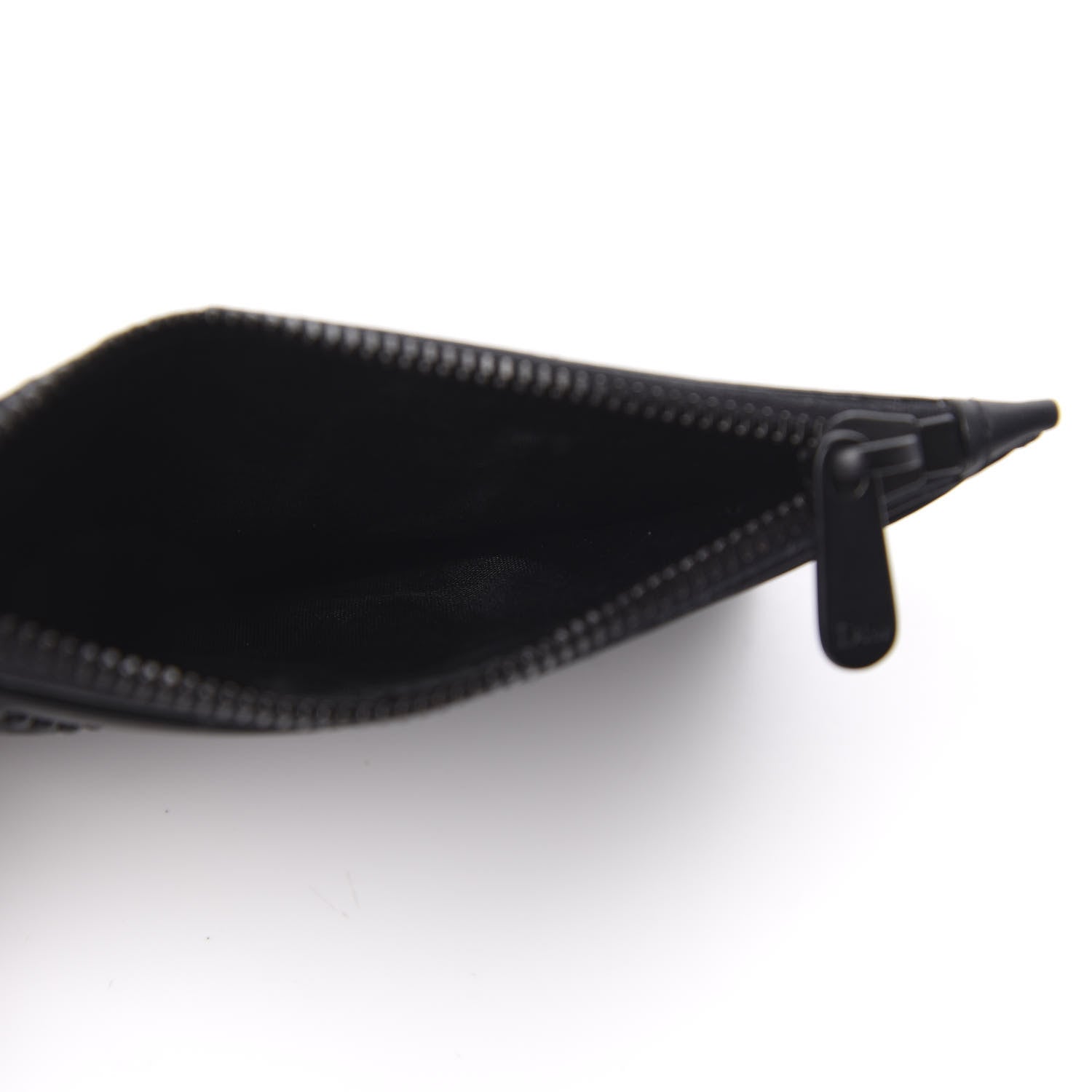 Christian Dior Ultra Matte Calfskin Studded Diorama Card Holder Black 5 of 9