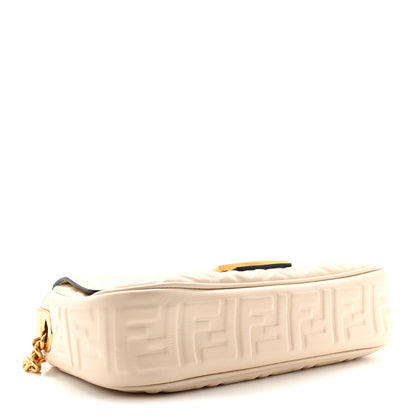 Fendi Nappa Small FF Embossed Midi Chain Baguette Camelia 4 of 10