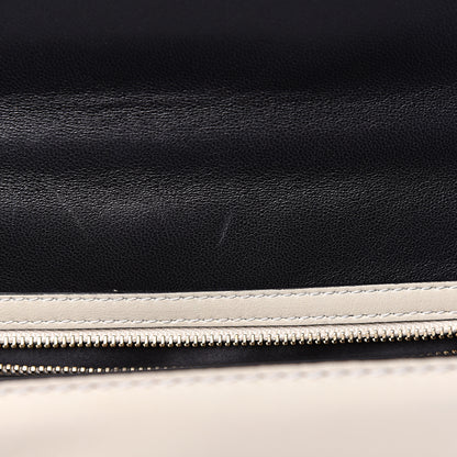 Valentino Garavani Vitello Medium Glam Lock Rockstud Flap Black Light Ivory 9 of 13