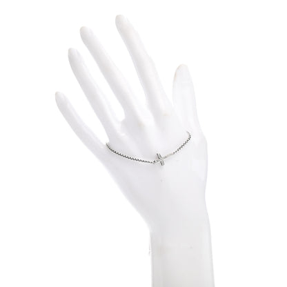David Yurman Sterling Silver Diamond Petite Pave Cross Bracelet 2 of 4