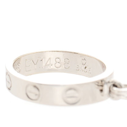 Cartier 18K White Gold LOVE Ring Charm 4 of 6