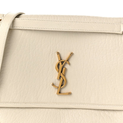 Saint Laurent Grained Lambskin Monogram Medium Niki Chain Satchel Crema Soft 8 of 11