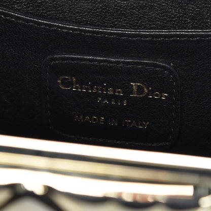 Christian Dior Metal Cannage Quilt Clutch Bag Gold 8 of 9