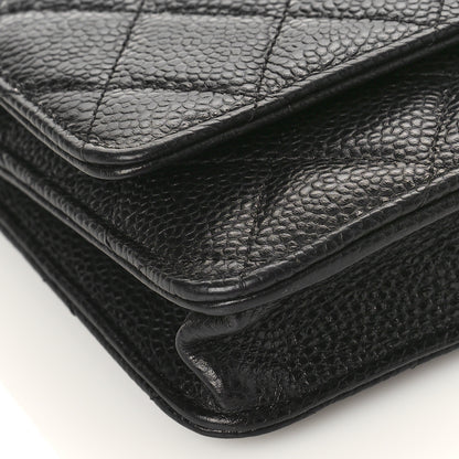 Chanel Caviar Quilted Wallet on Chain WOC Black 8 of 9