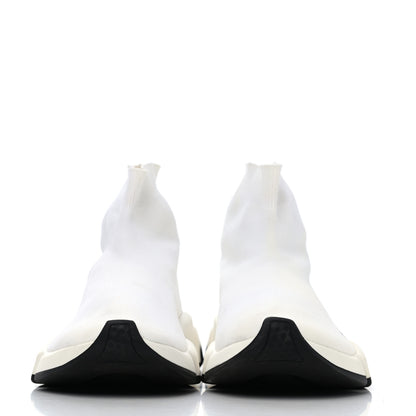 Balenciaga Neoprene Knit Womens Speed Sneakers 40 White Black 2 of 4