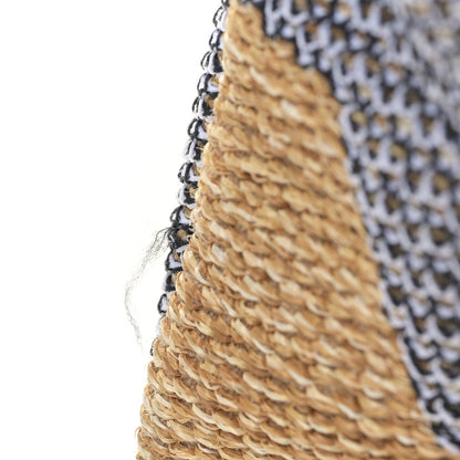 Chanel Mixed Fibers Large Shopping Bag Blue Beige 10 of 10