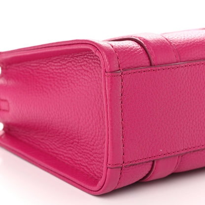 Marc Jacobs Grained Calfskin Mini The Tote Bag Lipstick Pink 8 of 9