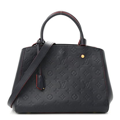 Louis Vuitton Empreinte Montaigne MM Marine Rouge 1 of 10