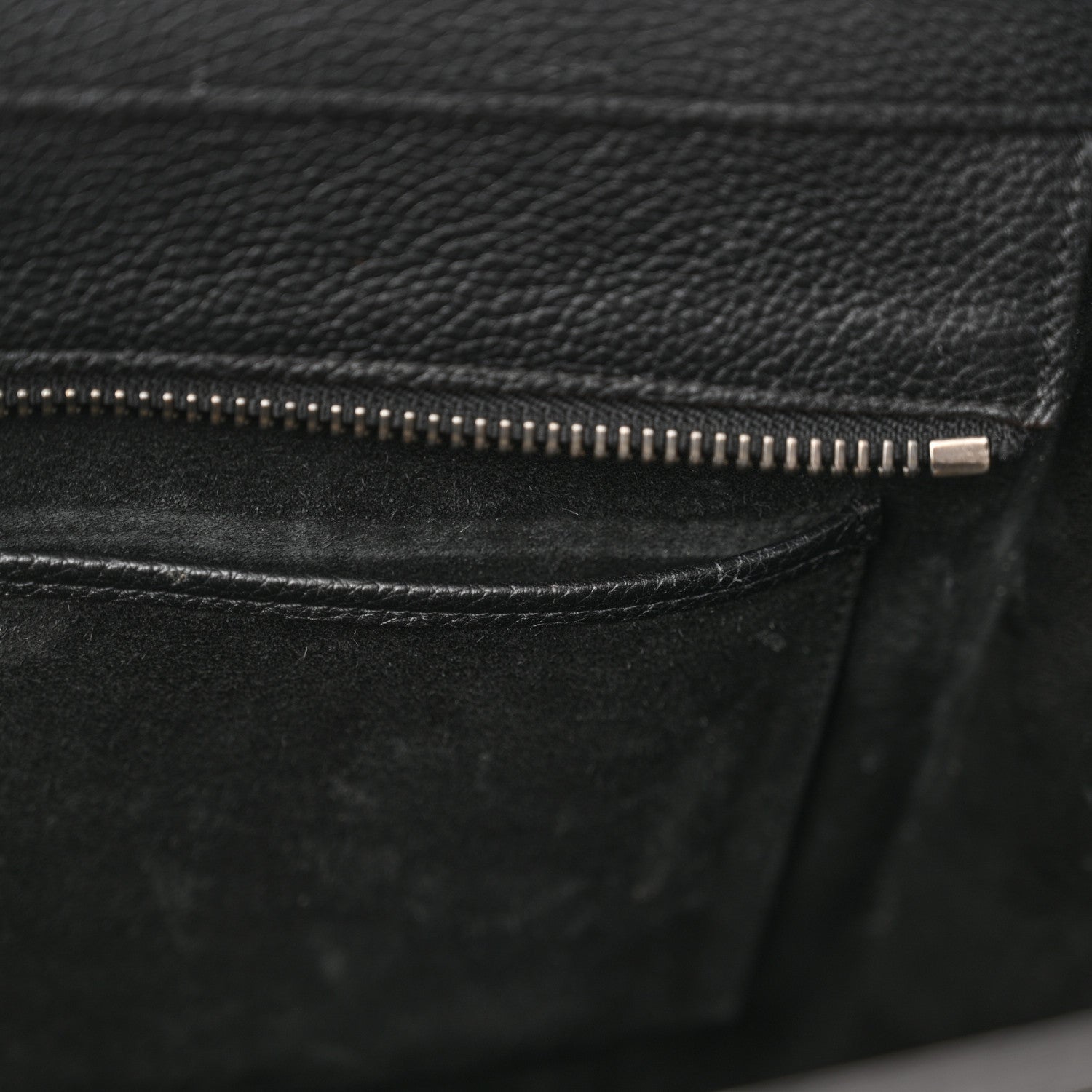 Celine Drummed Calfskin Micro Luggage Black 13 of 19