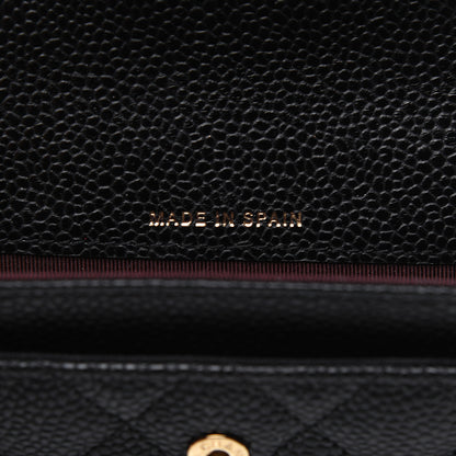 Chanel Caviar Quilted Flap Card Holder Black 9 of 11