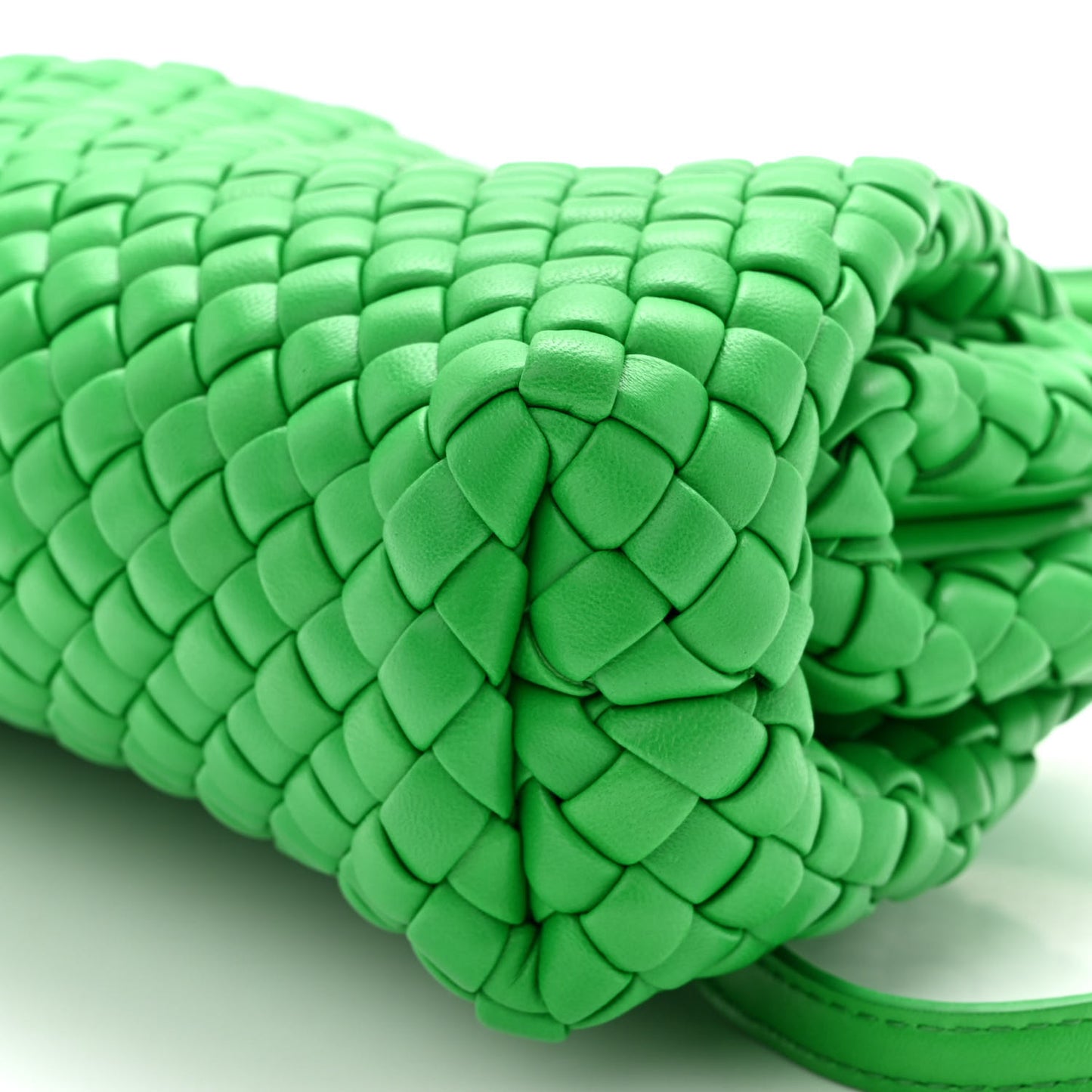 Nappa Intreccio Mini Padded Handle Bag Parakeet