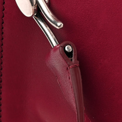 The Row Polished Saddle Calfskin Alexia Bag Amaranto 16 of 16