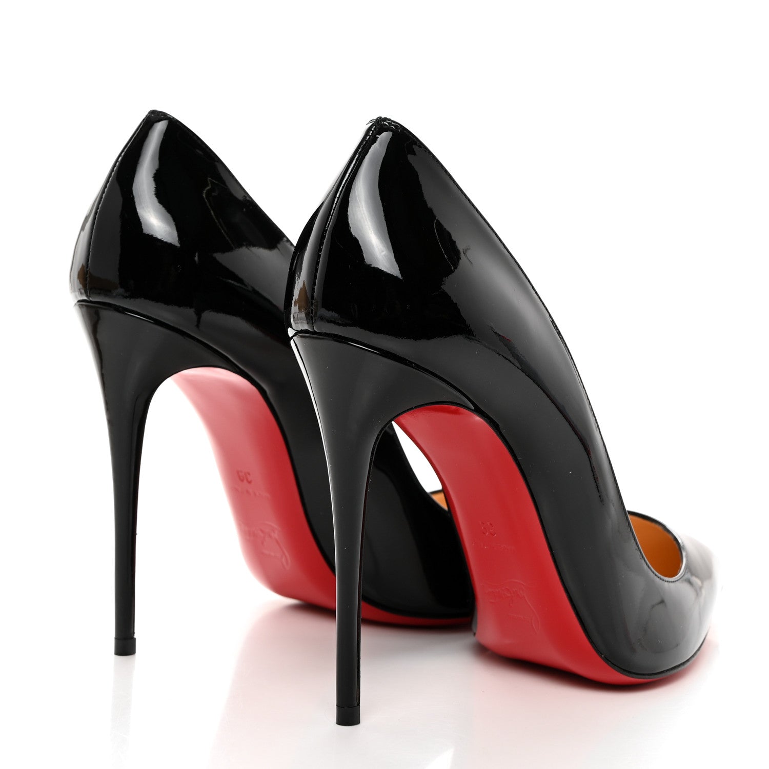Christian Louboutin Patent Pigalle Follies 100 Pumps 39 Black 5 of 8