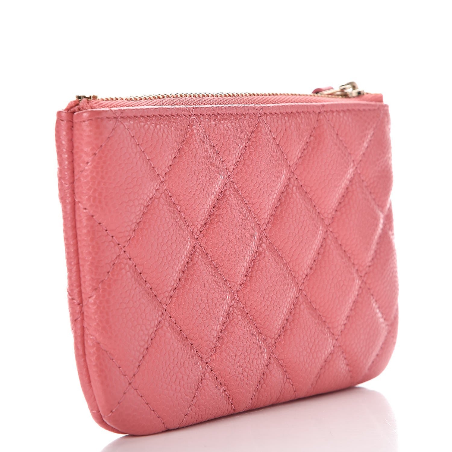 Chanel Caviar Quilted Small Cosmetic Case Pink 3 of 8