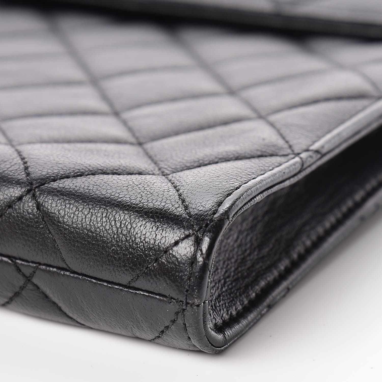 Chanel Calfskin Quilted Document Portfolio Holder Black 9 of 10
