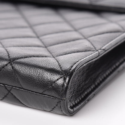 Chanel Calfskin Quilted Document Portfolio Holder Black 9 of 10