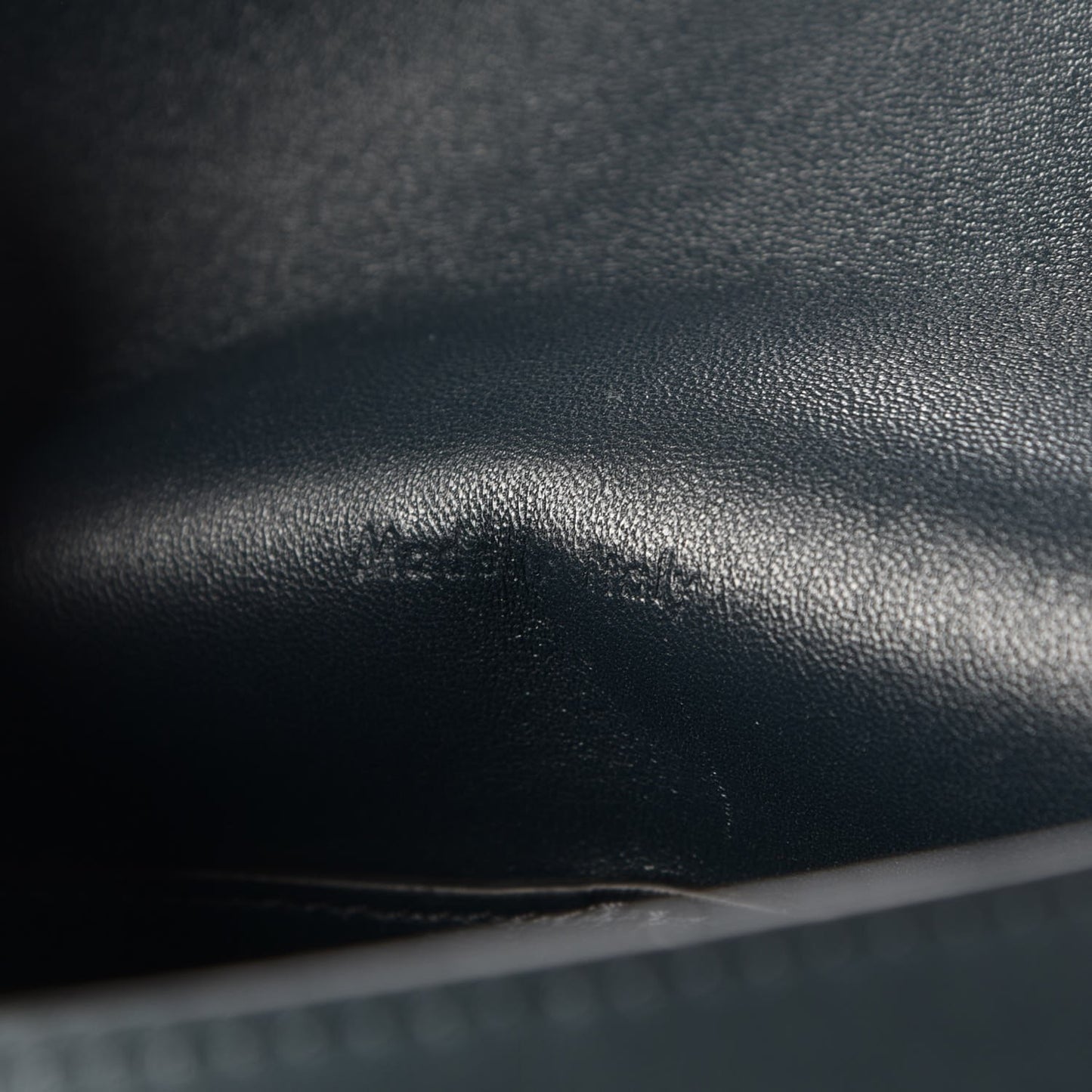 Smooth Calfskin Flap Clasp Bag Dark Sea