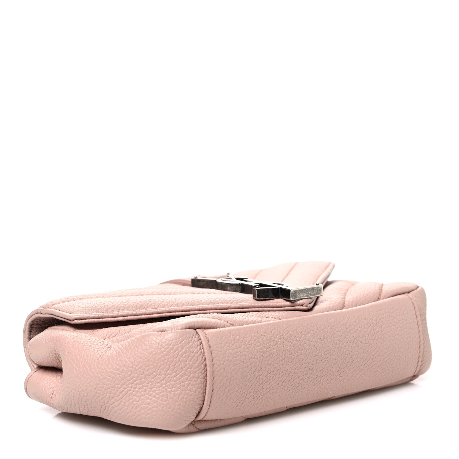 Saint Laurent Sheepskin Matelasse Monogram Classic Baby Chain Bag Pale Pink 4 of 10