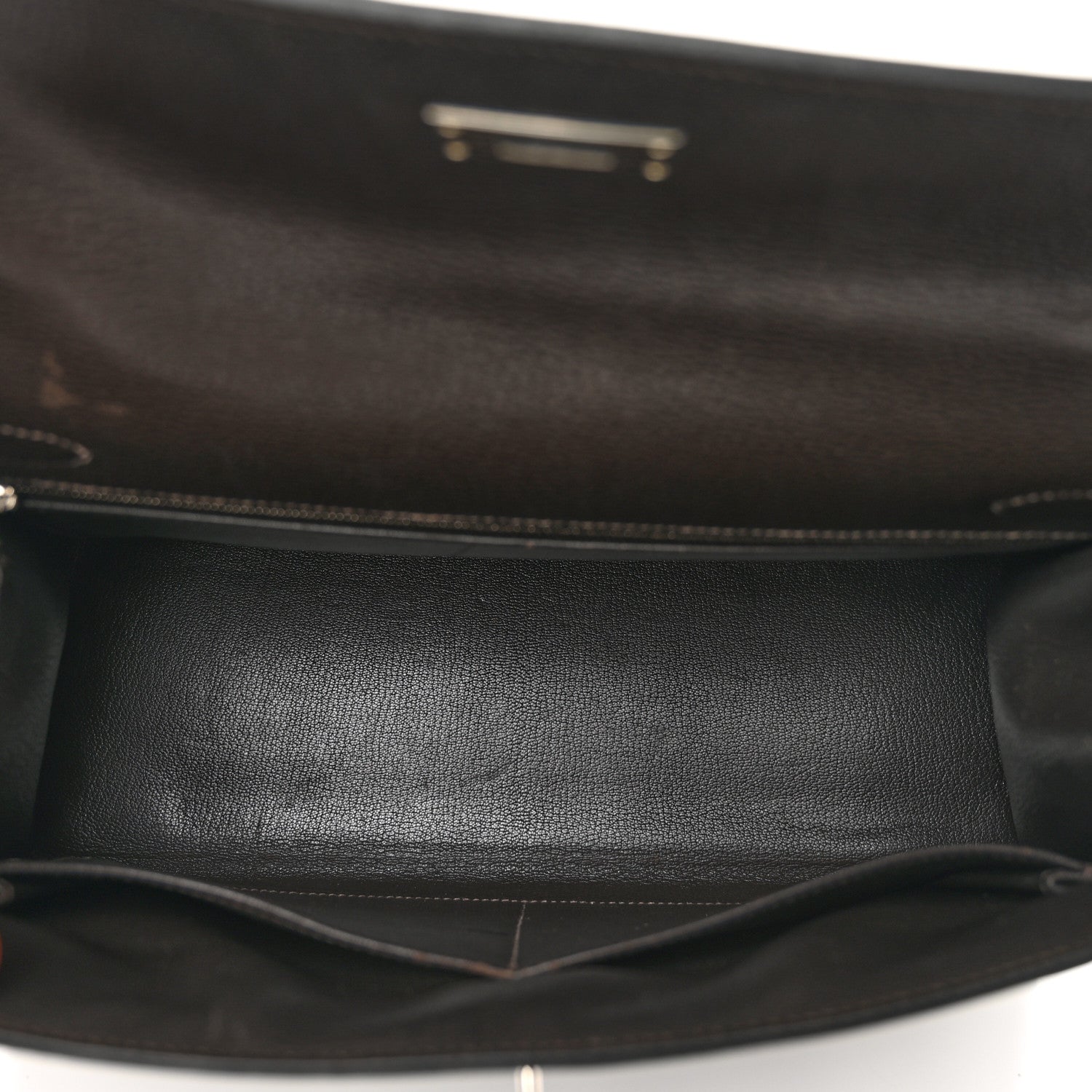 Hermes Vache Liegee Kelly Sellier 32 Chocolate 6 of 14